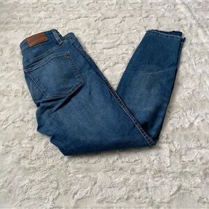 Madewell Women's Size 28 Blue Distressed Curvy High Rise Skinny Jeans